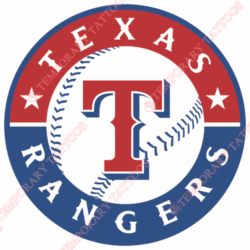 Texas Rangers Customize Temporary Tattoos Stickers NO.1980